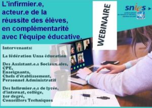 Webinaire du SNIES-UNSA le 26 janvier 2021