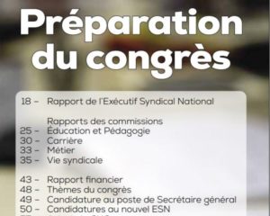 Dossier préparatoire au Congrès de mai 2021