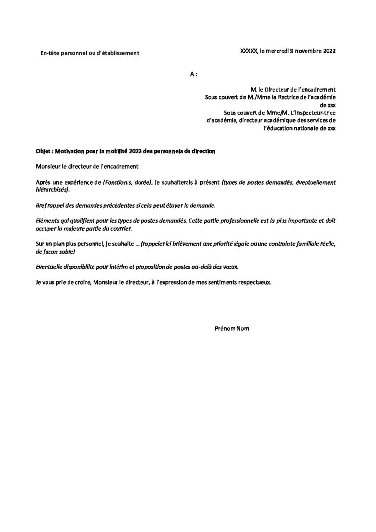 Mod le lettre de motivation snpden