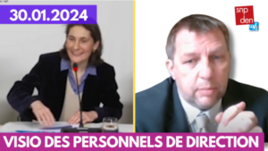 🎦 Replay visio Ministre & SNPDEN-UNSA [30.01.2024]