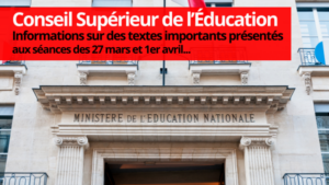 Des textes importants au CSE [03.04.2025]