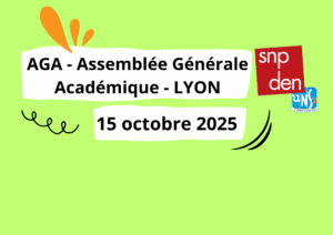 Assemblée Générale Académique - Lyon - 15 octobre 2015