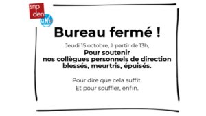 Jeudi 15 octobre, à partir de 13h : RIDEAU ! [LDD 2026-08 du 12.10.2026]